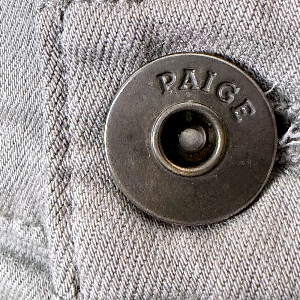 Paige Denim Men's 33x32 Lennox Slim Straight Gray Stretch Casual Jeans Pants